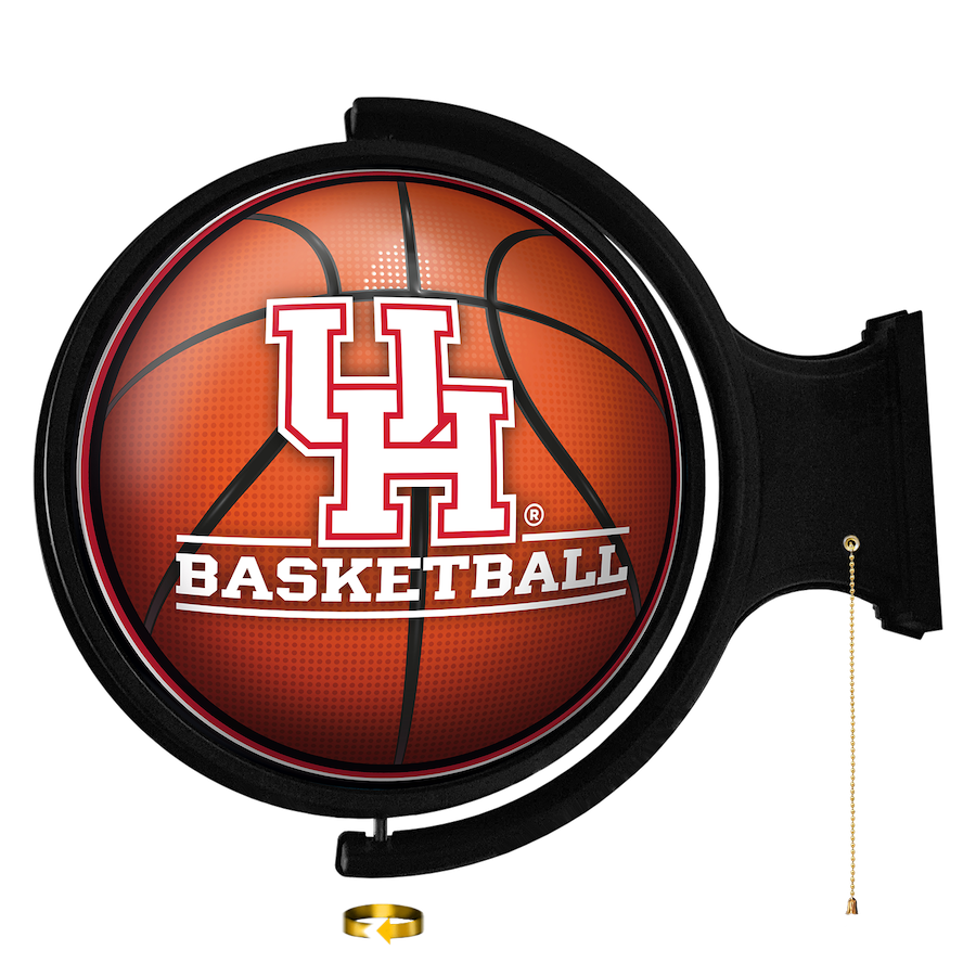 Houston Cougars LED Rotating Wall Sign ~ BASKETBALL