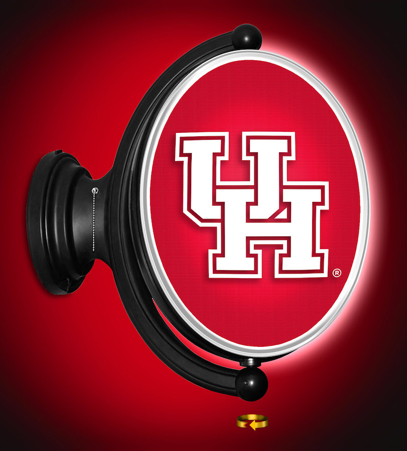 Houston Cougars LED Rotating Wall Sign ~ OVAL PRIMARY