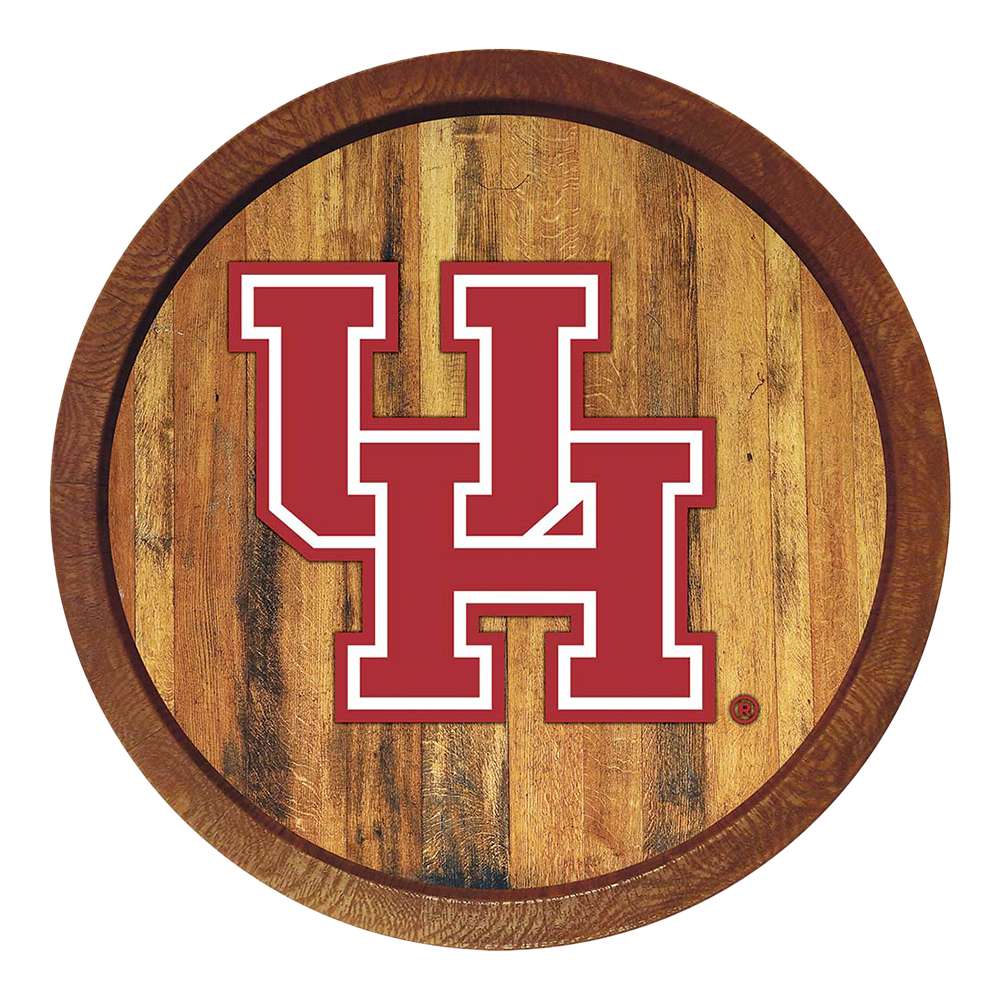 Houston Cougars FAUX Barrel Top Sign