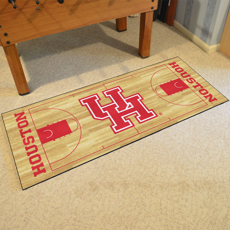 Houston Cougars 30 x 72 Basketball Court Carpet Runner