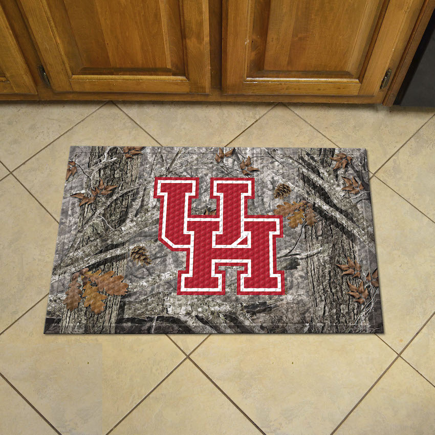 Houston Cougars Camo Style SCRAPER Door Mat