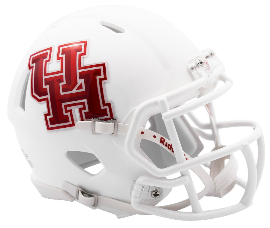 Houston Cougars NCAA Mini SPEED Helmet by Riddell - WHITE