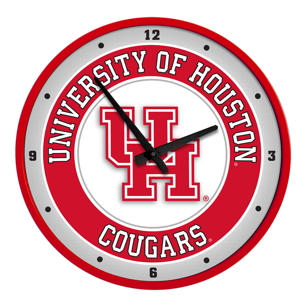 Houston Cougars Modern Disc Wall Clock