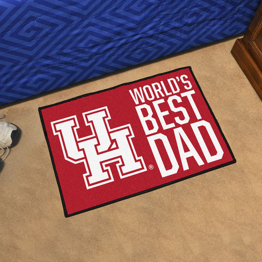 Houston Cougars 20 x 30 WORLDS BEST DAD Floor Mat