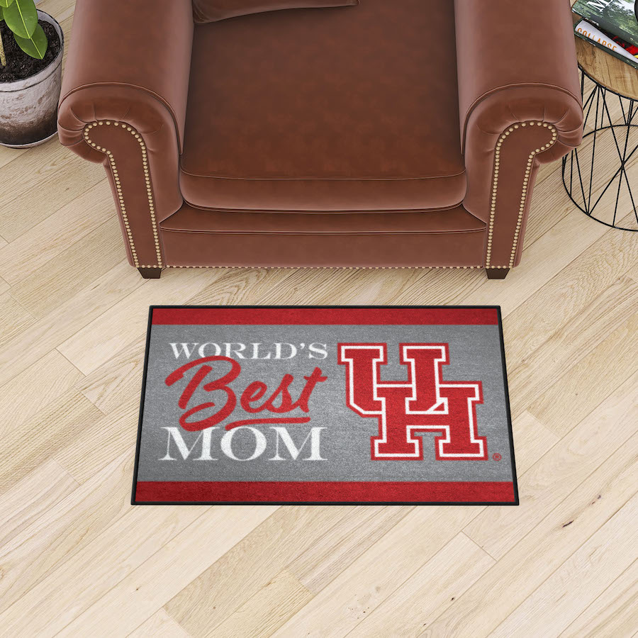 Houston Cougars 20 x 30 WORLDS BEST MOM Floor Mat