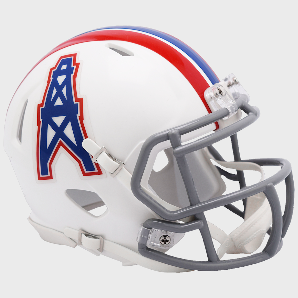 Riddell Houston Oilers 1975-1980 Throwback Speed Mini Helmet