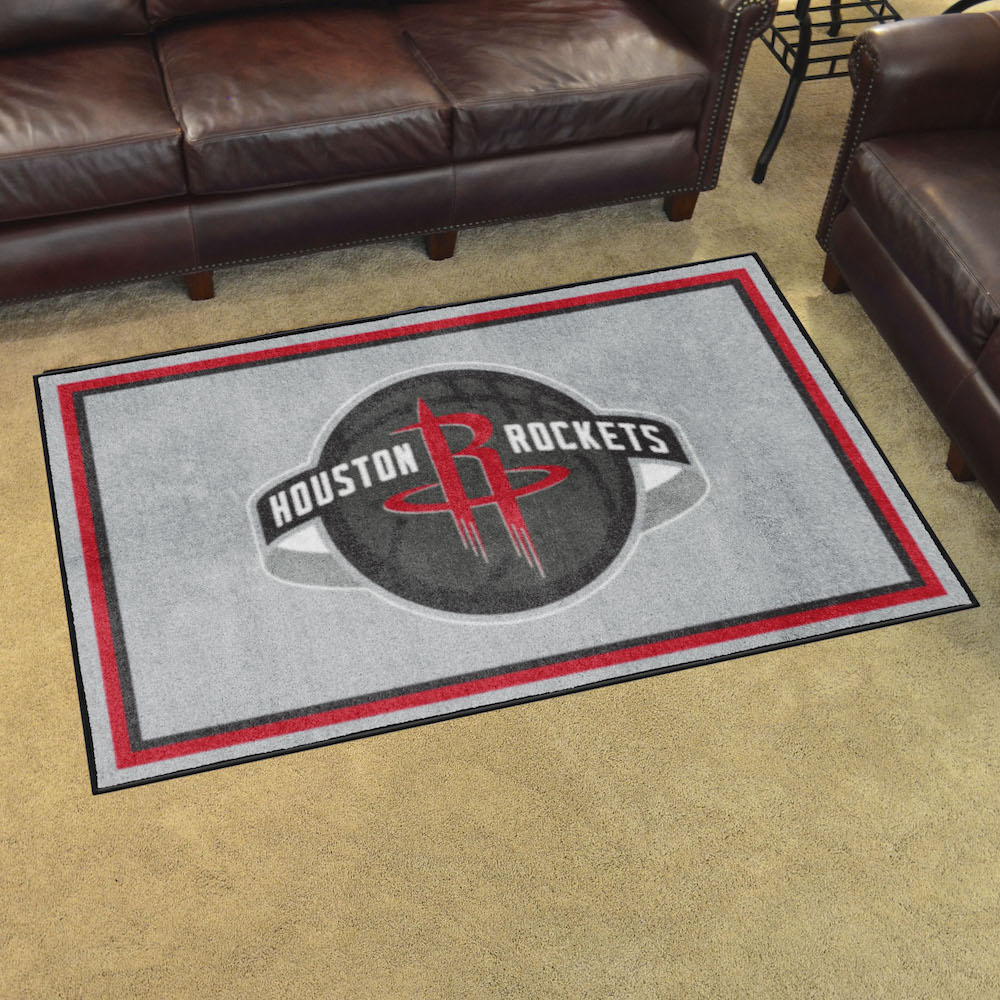 Houston Rockets 4x6 Area Rug - 2nd Logo