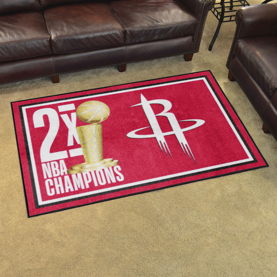 Houston Rockets 4 x 6 DYNASTY Area Rug