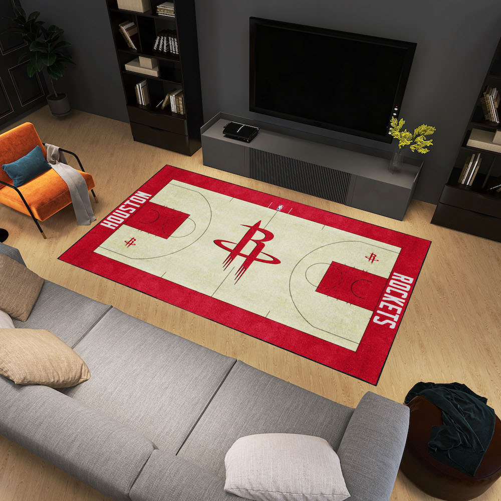 Houston Rockets 6x10 Ft Ultra Plush Area Rug