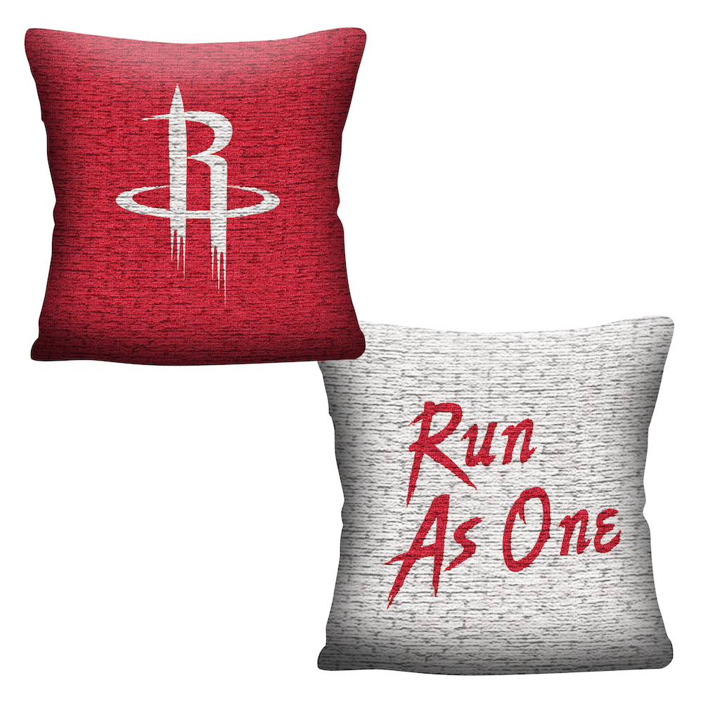 Houston Rockets Double Sided INVERT Woven Pillow