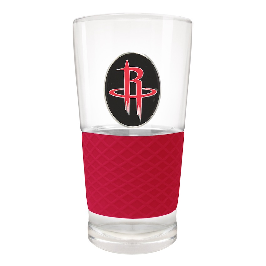 Houston Rockets 22 oz Pilsner Glass with Silicone Grip