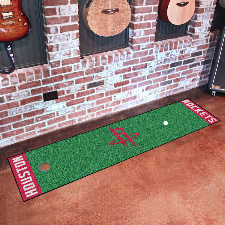 Houston Rockets Putting Green Mat 18 x 72