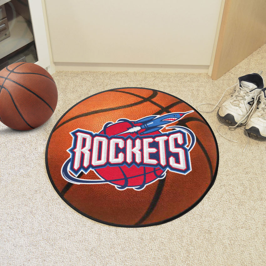 Houston Rockets Vintage Basketball Mat - Throwback Logo