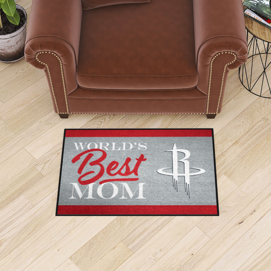 Houston Rockets 20 x 30 WORLDS BEST MOM Floor Mat