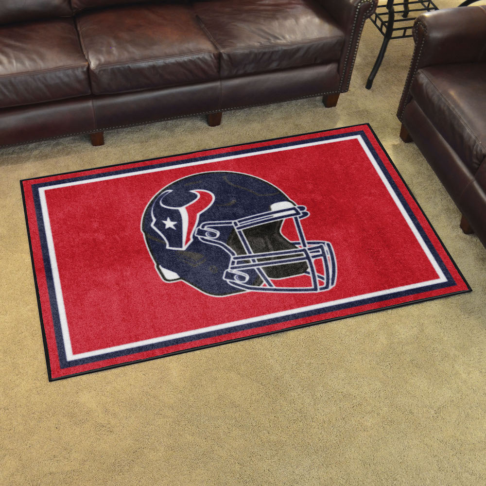 Houston Texans 4x6 Area Rug - Helmet Logo