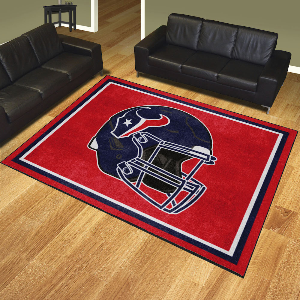 Houston Texans Ultra Plush 8x10 Area Rug - Helmet Logo