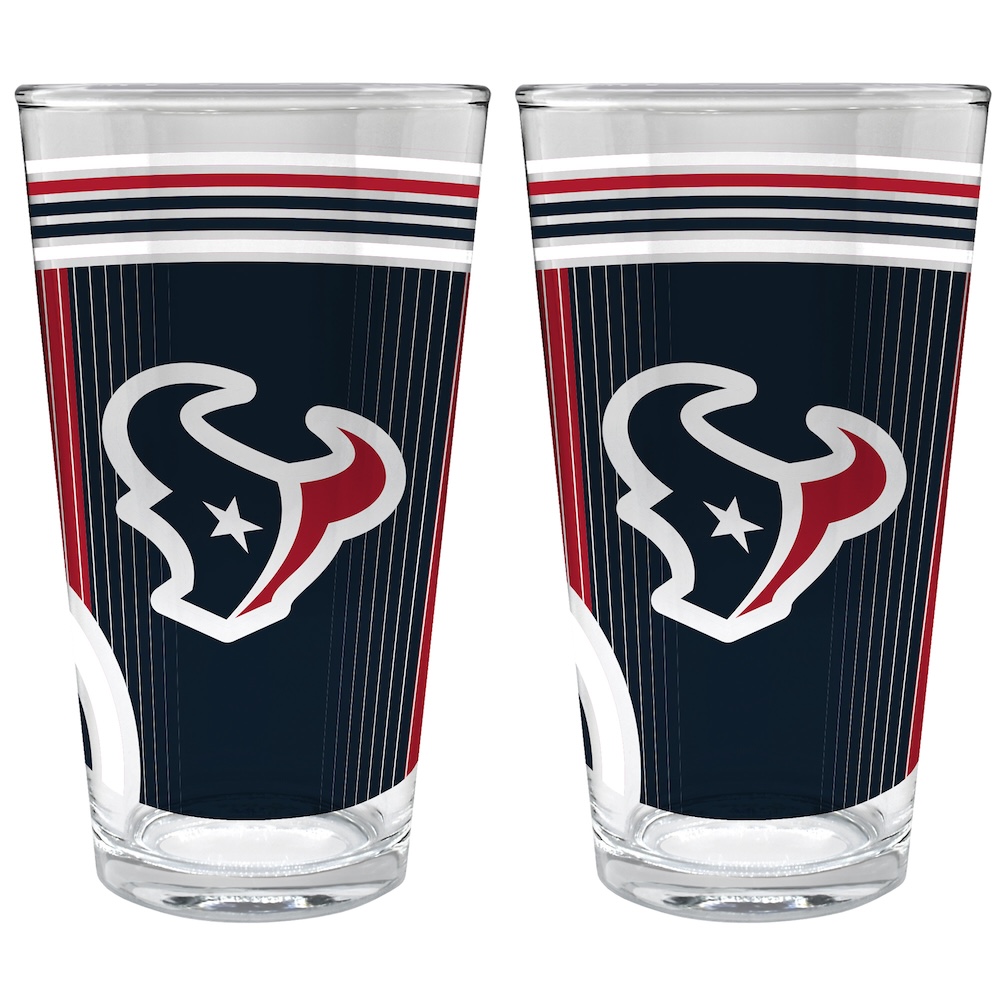 Houston Texans COOL VIBES 2 pc Pint Glass Set