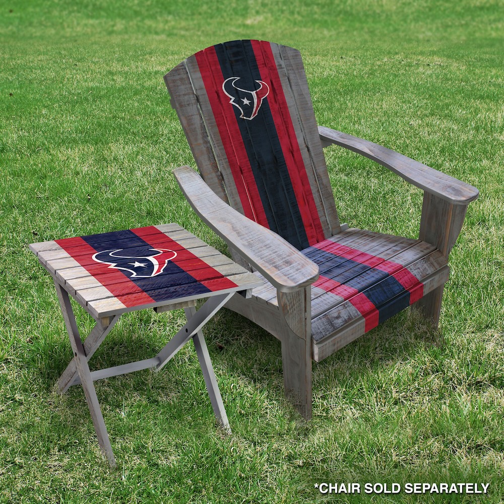 Houston Texans Wooden Adirondack Folding Table