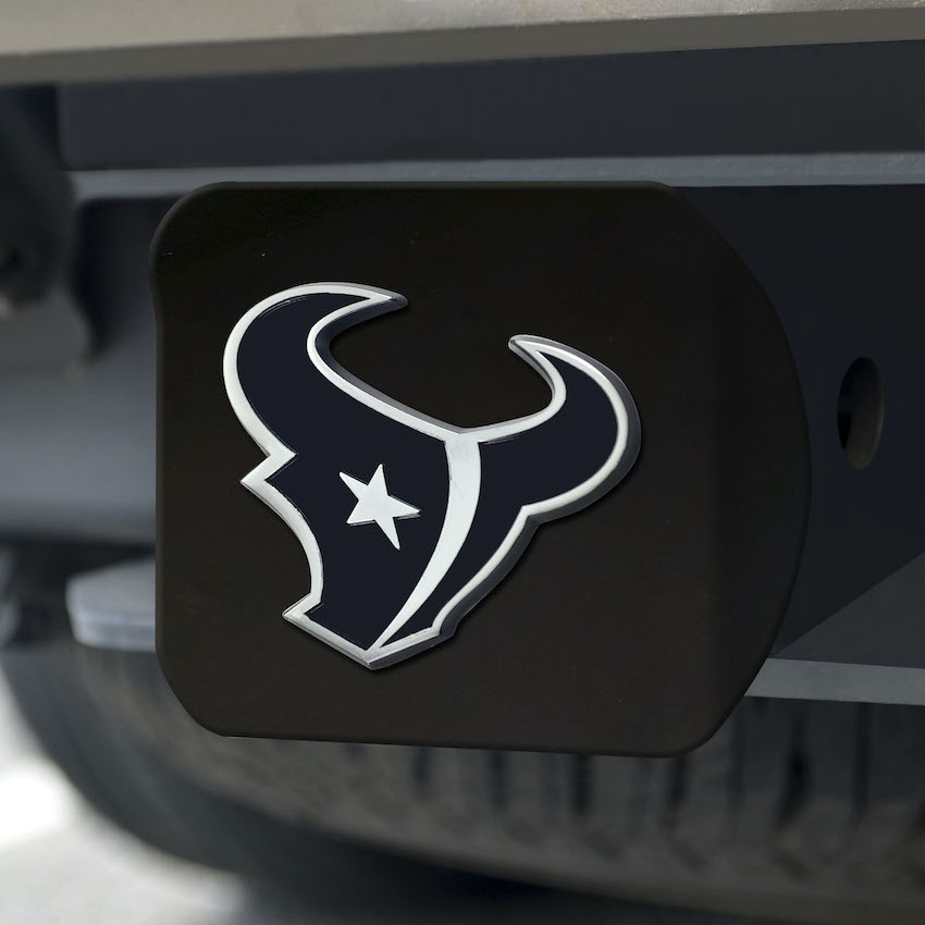 Houston Texans BLACK Trailer Hitch Cover