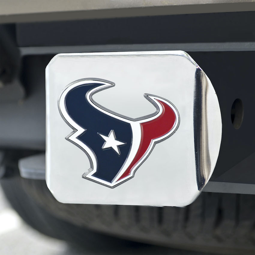 Houston Texans Color Chrome Trailer Hitch Cover