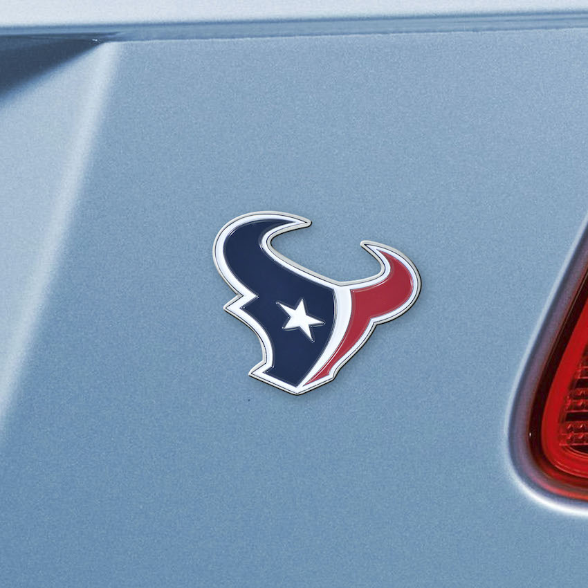 Houston Texans Color Metal Auto Emblem