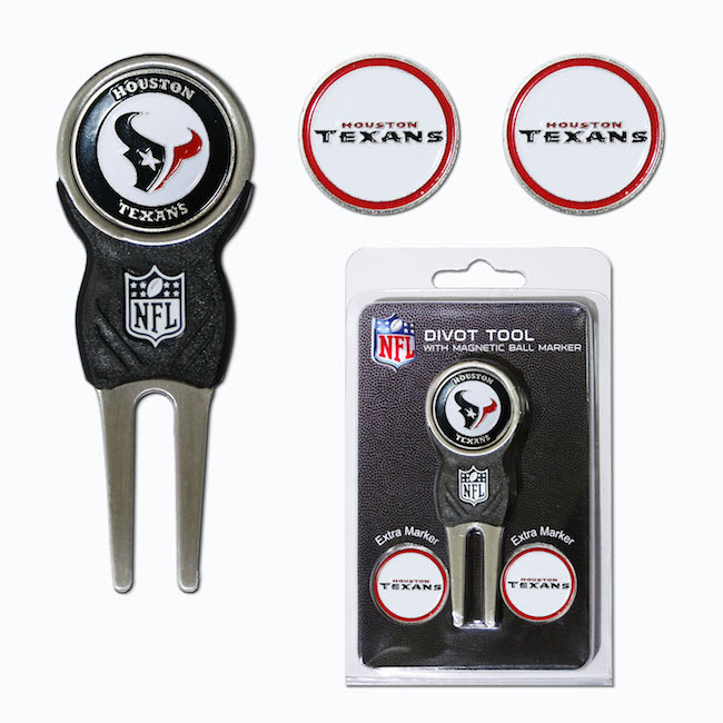 Houston Texans 3 Marker Signature Divot Tool Pack