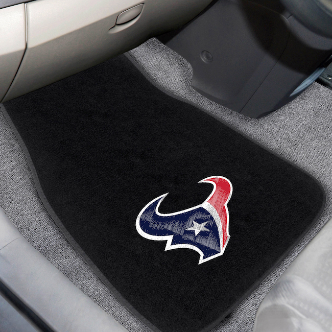 Houston Texans Car Floor Mats 17 x 26 Embroidered Pair