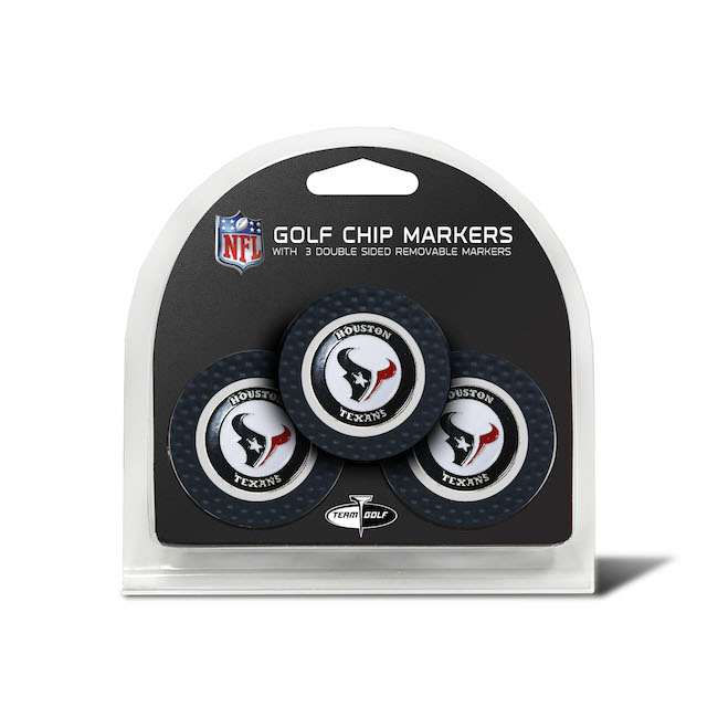 Houston Texans 3 Pack Golf Chips