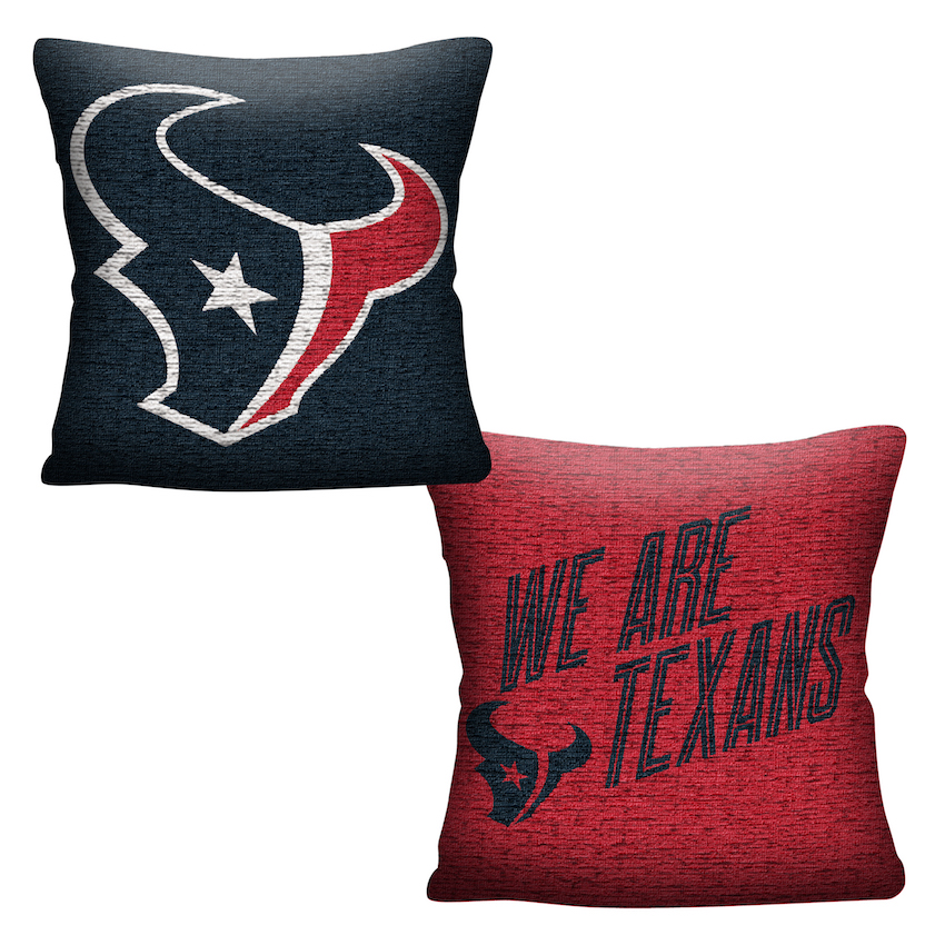 Houston Texans Double Sided INVERT Woven Pillow