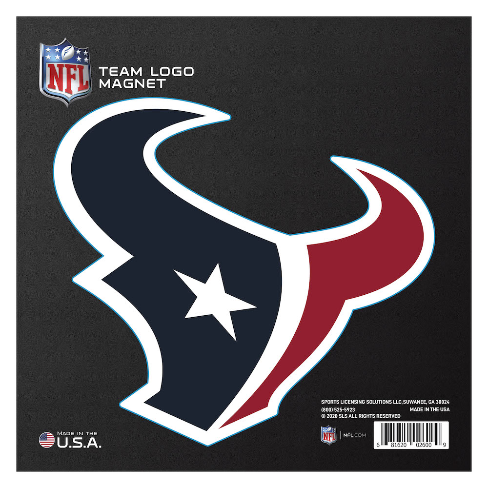 Houston Texans Large Team Logo Magnet - Indoor Outdoor