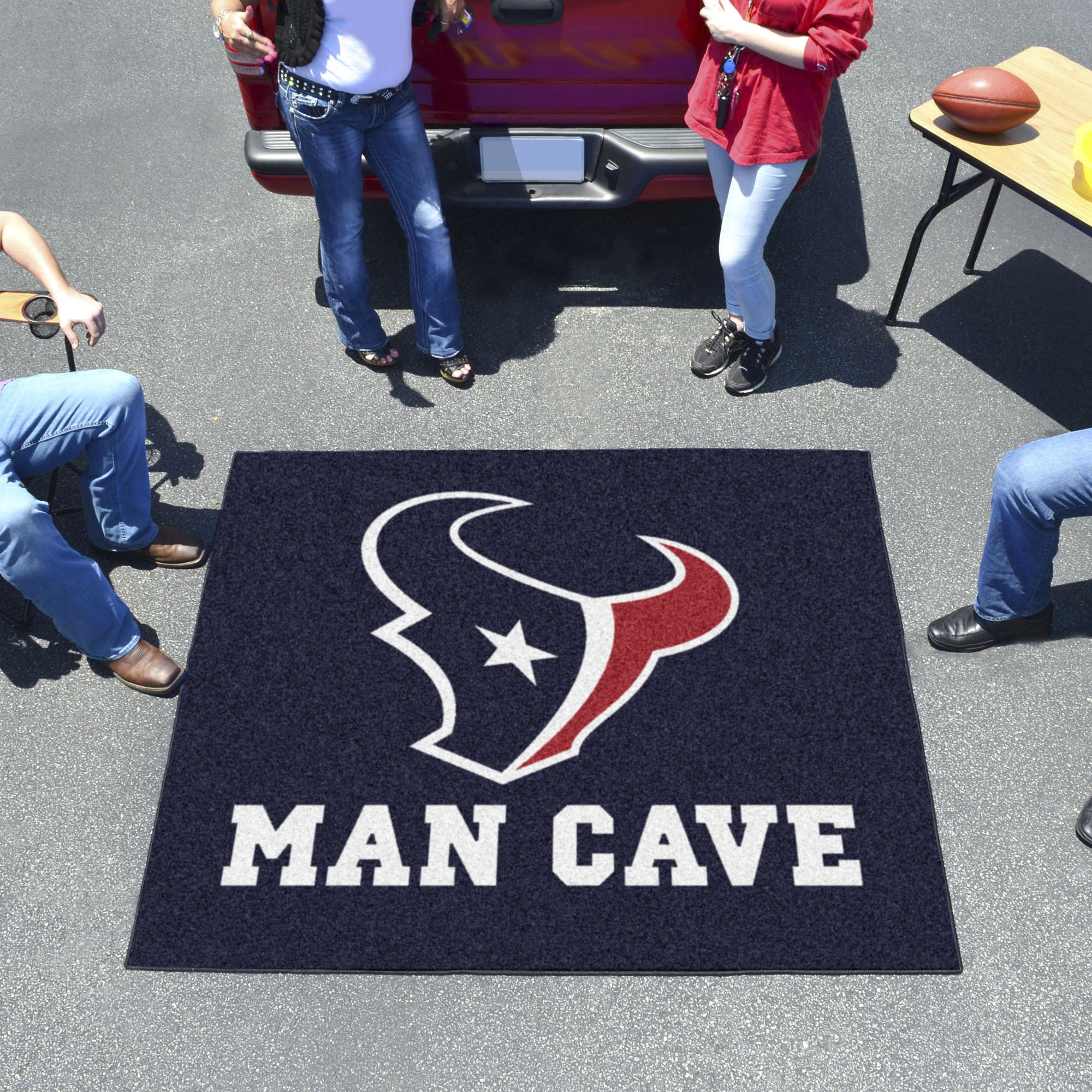 Houston Texans MAN CAVE TAILGATER 60 x 72 Rug