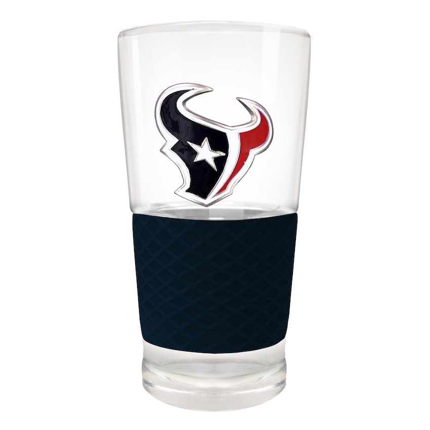 Houston Texans 22 oz Pilsner Glass with Silicone Grip