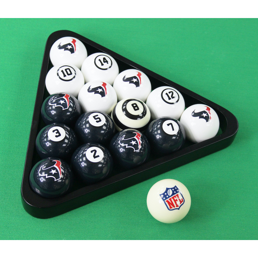 Houston Texans Billiard Ball Set with Numbers