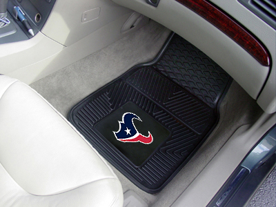 Houston Texans Car Floor Mats 18 x 27 Heavy Duty Vinyl Pair