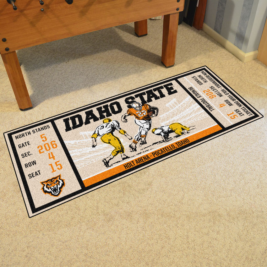 Idaho State Bengals 30 x 72 Game Ticket Carpet Runner