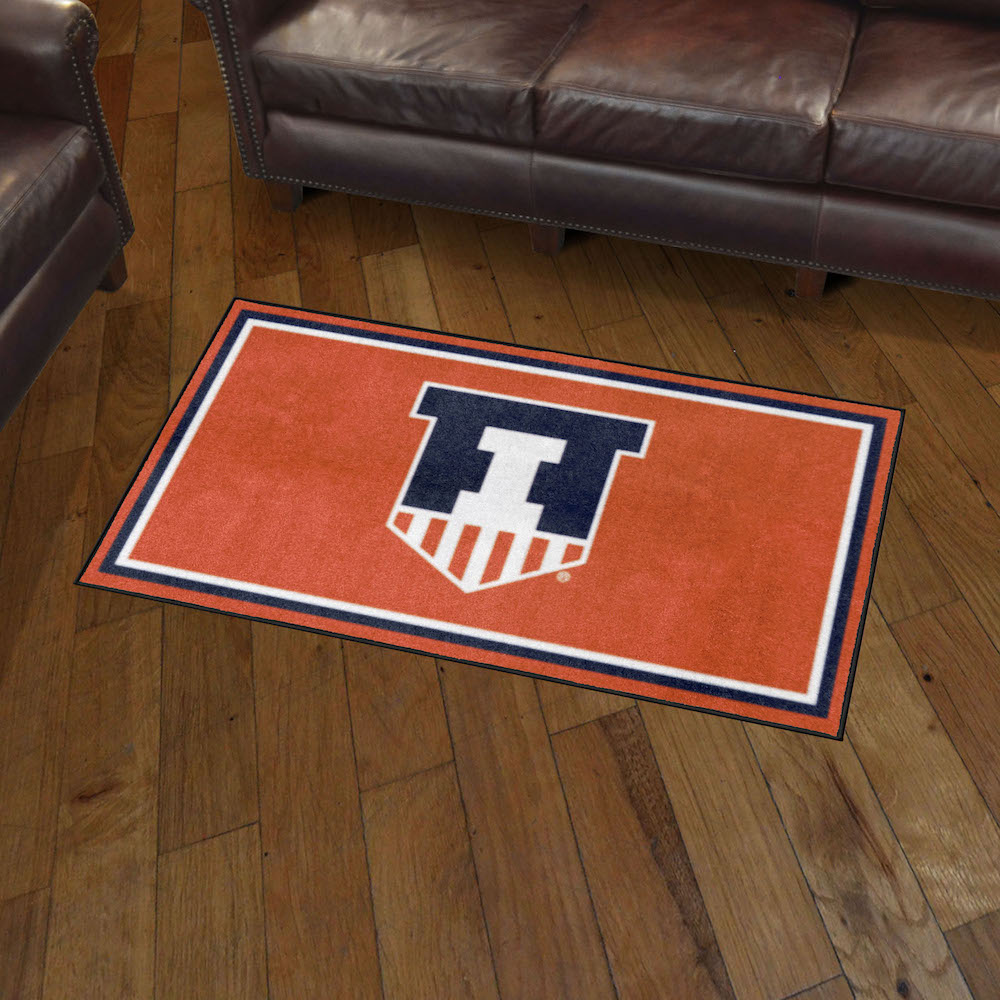 Illinois Fighting Illini 3x5 Area Rug - 2nd Logo