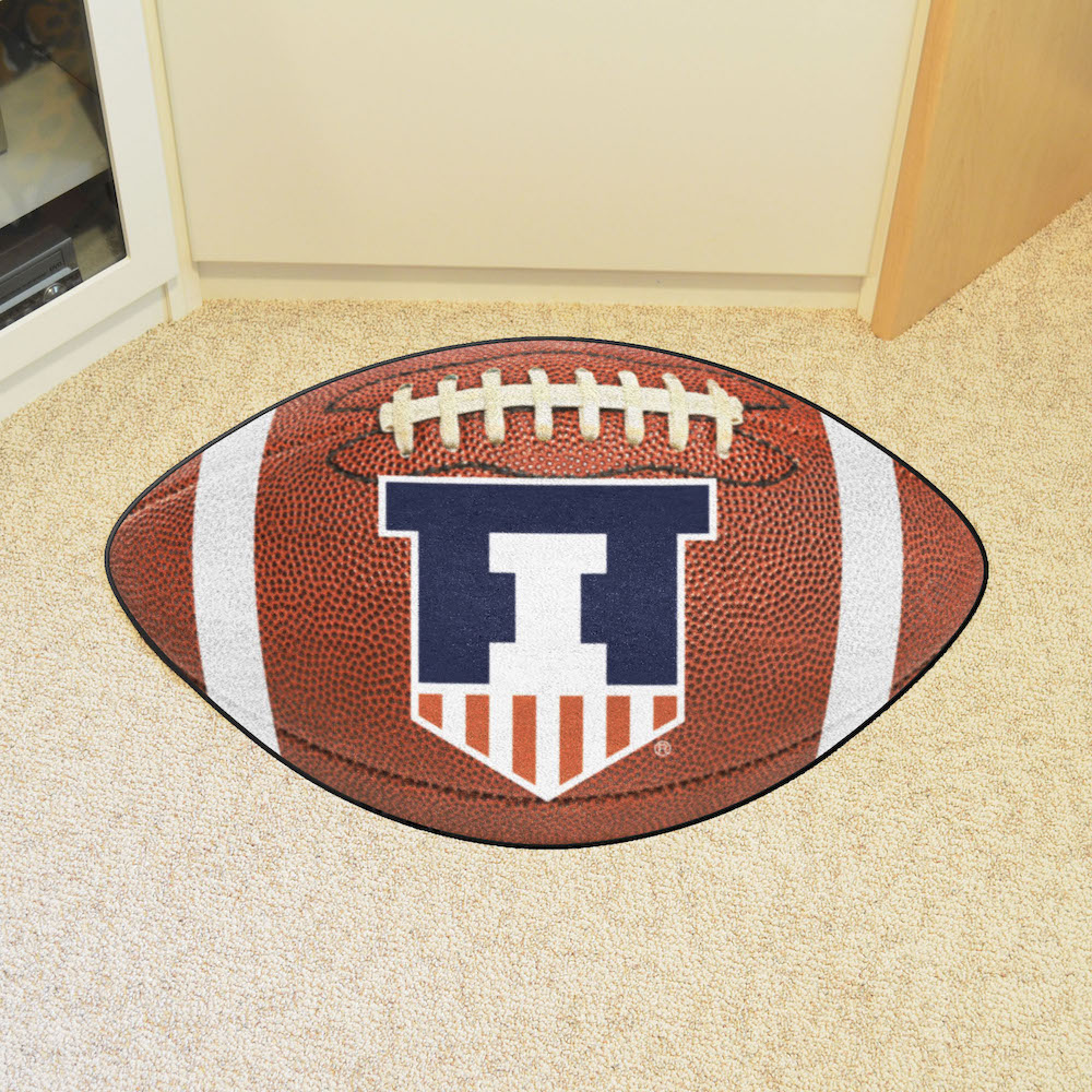 Illinois Fighting Illini FOOTBALL Mat - 2nd Logo