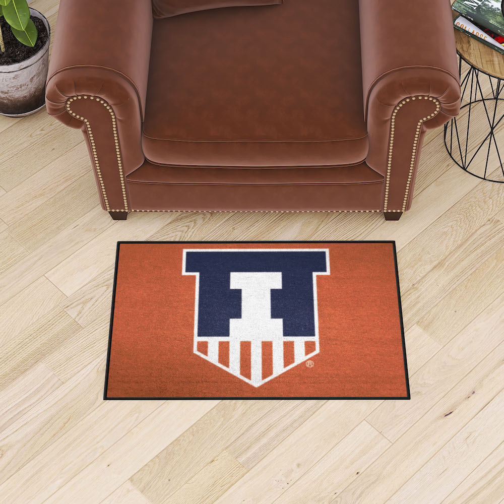 Illinois Fighting Illini 20 x 30 STARTER Floor Mat - 2nd Logo