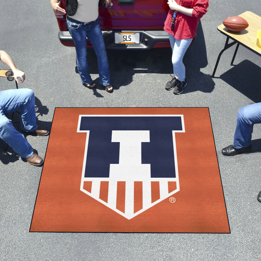 Illinois Fighting Illini TAILGATER 60 x 72 Rug - 2nd Logo