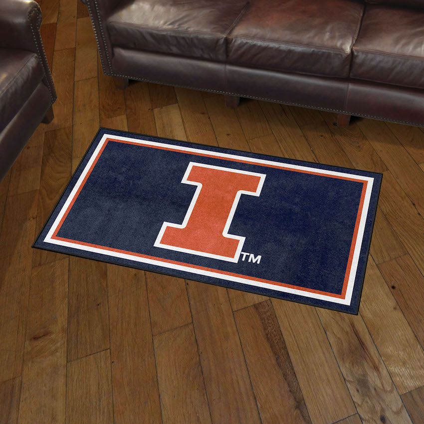 Illinois Fighting Illini 3x5 Area Rug