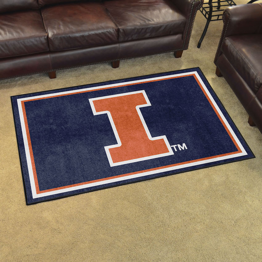 Illinois Fighting Illini 4x6 Area Rug