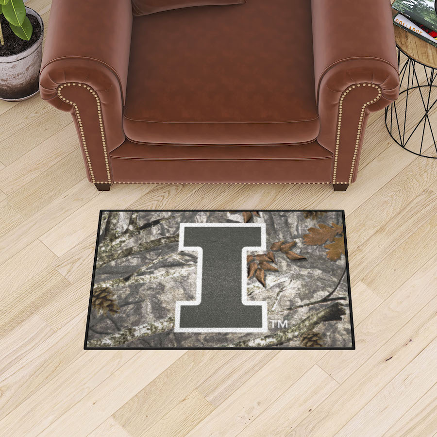 Illinois Fighting Illini CAMO 20 x 30 Starter Floor Mat