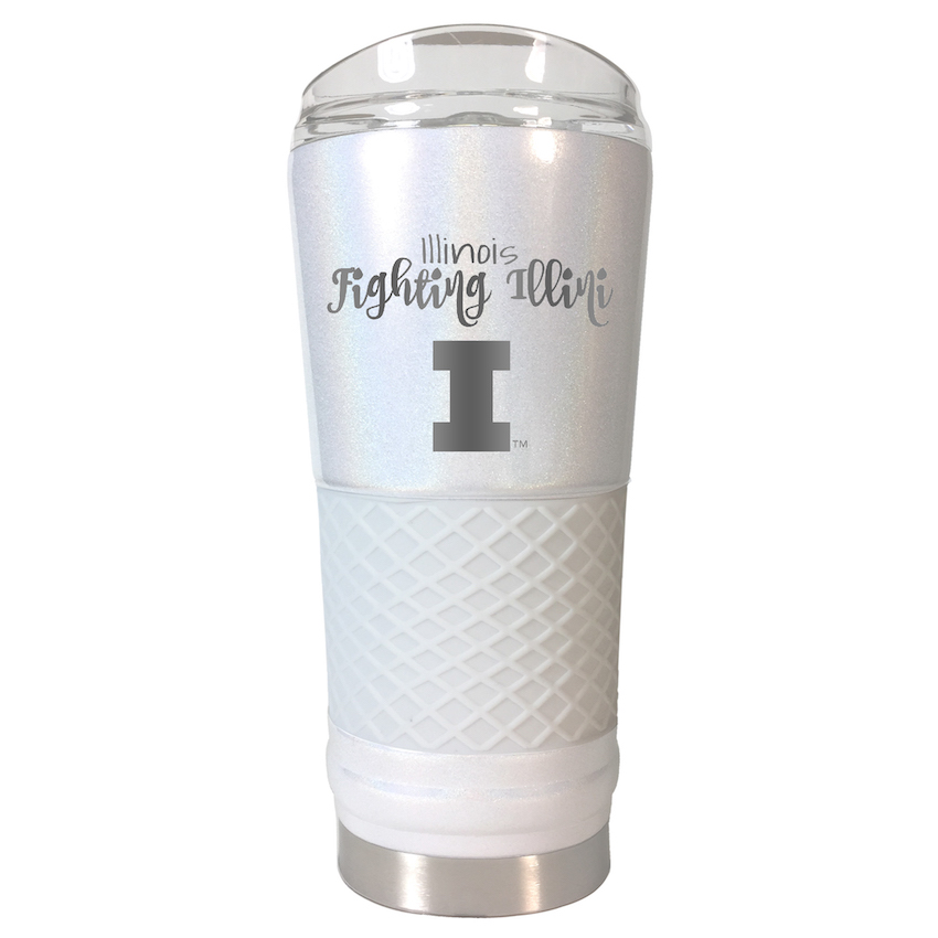 Illinois Fighting Illini 24 oz OPAL Draft Travel Tumbler