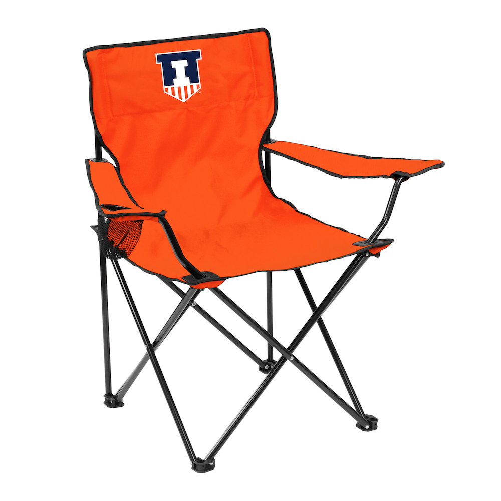 Illinois Fighting Illini QUAD style logo folding camp chair