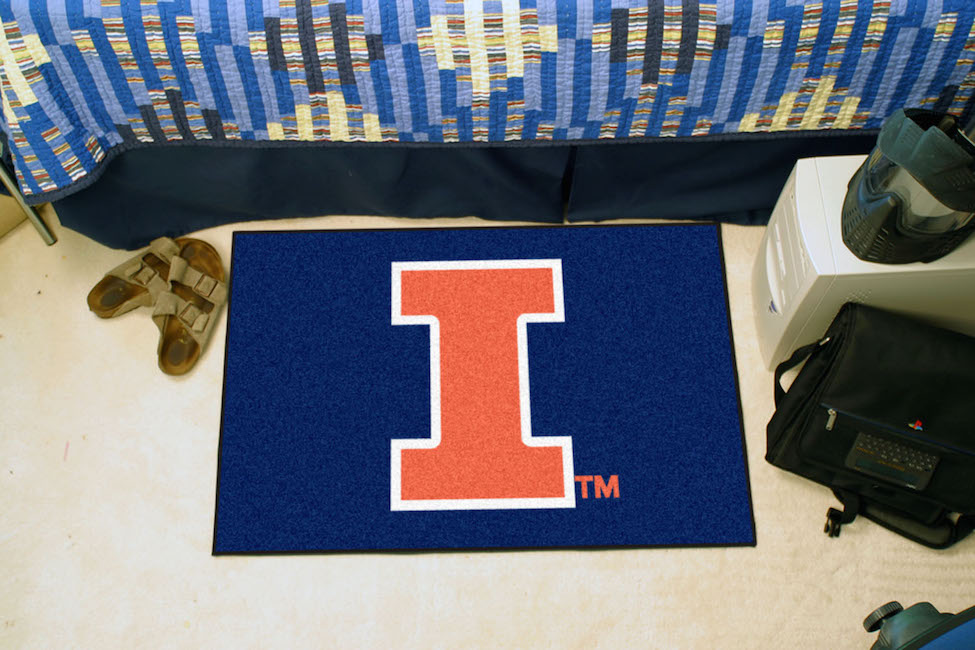 Illinois Fighting Illini 20 x 30 STARTER Floor Mat