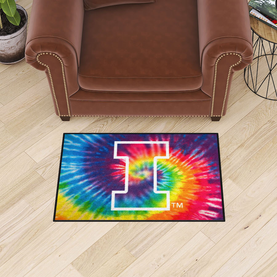 Illinois Fighting Illini TIE-DIE 20 x 30 Starter Floor Mat