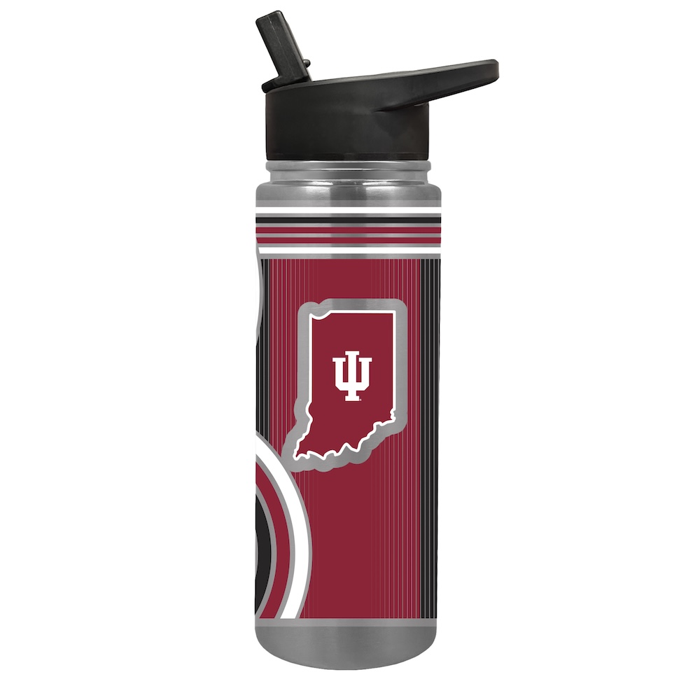 Indiana Hoosiers COOL VIBES 24 oz Thirst Hydration Water Bottle