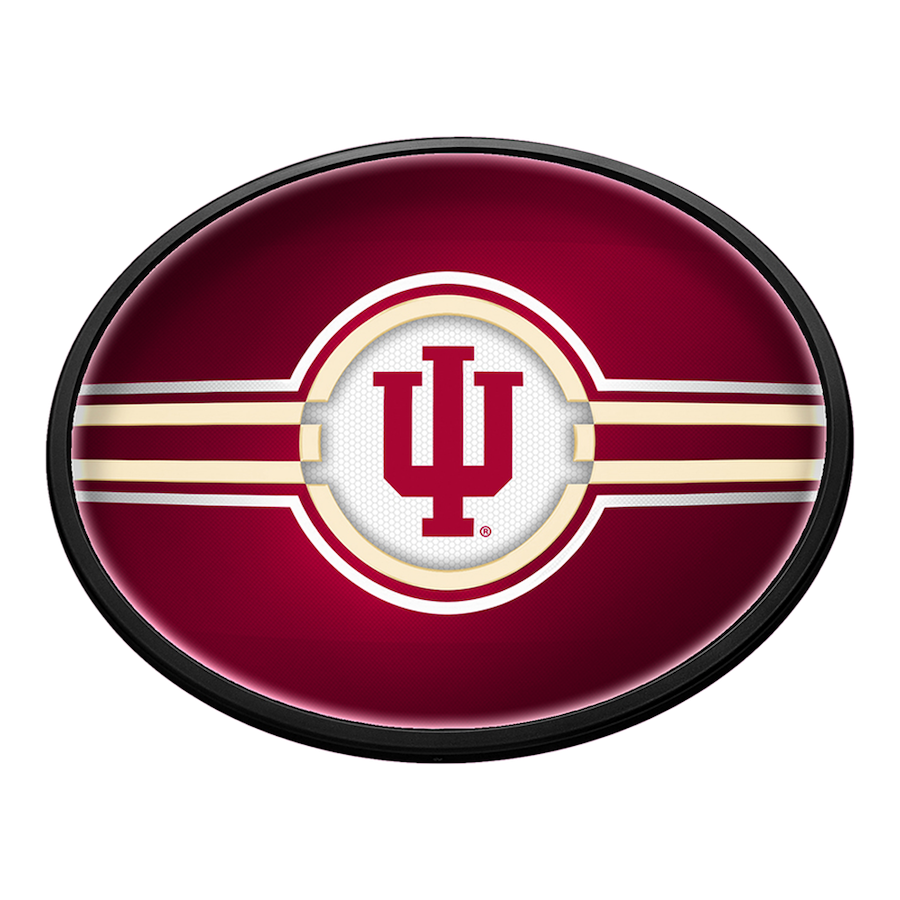 Indiana Hoosiers Slimline LED Wall Sign ~ OVAL PRIMARY