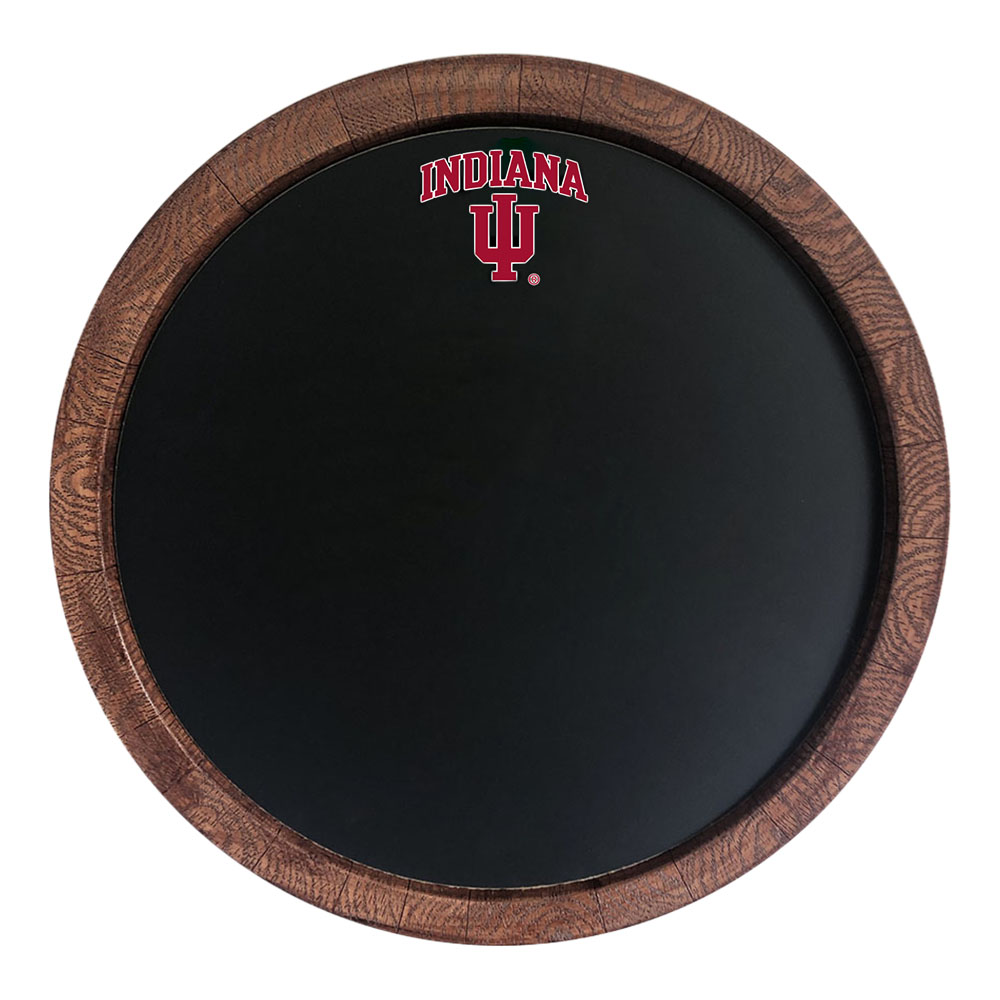 Indiana Hoosiers Chalkboard FAUX Barrel Top Sign