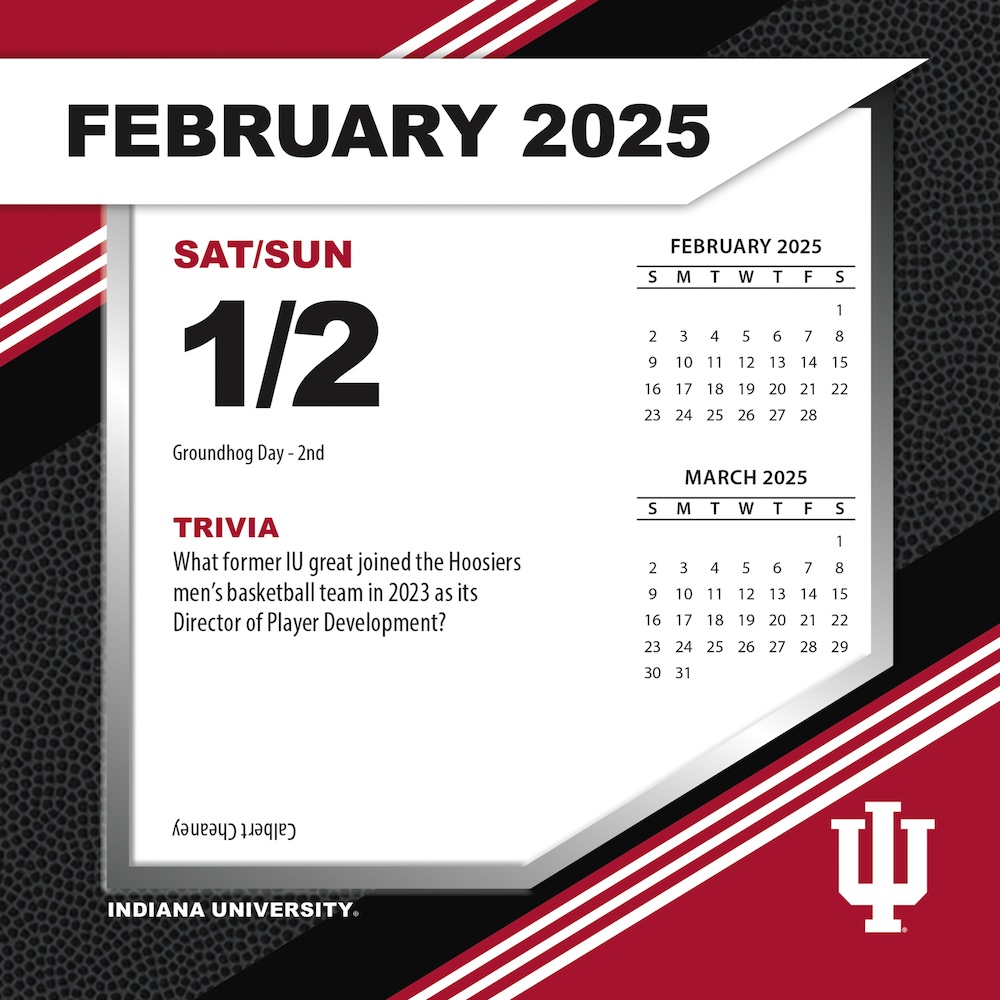 Indiana Hoosiers 2025 NCAA Page-A-Day Box Calendar